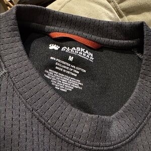 NWOT Duluth Trading Co Alaskan Hardgear Swing Dog shirt thermal ski layer gray